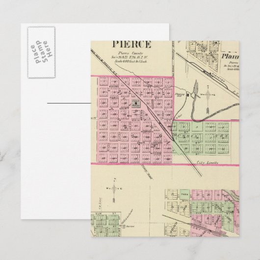 Pierce, Nebraska Briefkaart (Voorkant / Achterkant)