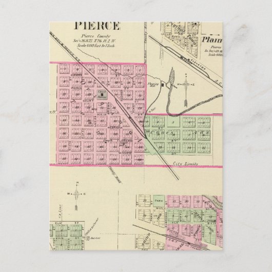 Pierce, Nebraska Briefkaart (Voorkant)