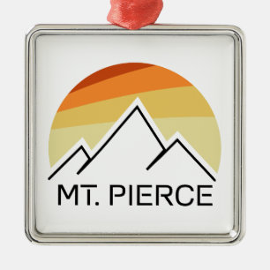 Pierce New Hampshire Retro Metalen Ornament
