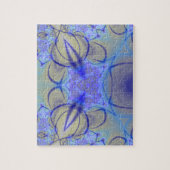 Pierce | Paarse en gele fractale kunst Legpuzzel (Verticaal)