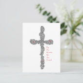 Pierced Cross - Isaiah 53:5 Briefkaart (Staand voorkant)