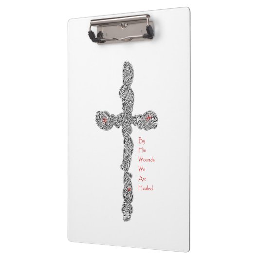 Pierced Cross - Isaiah 53:5 Klembord (Links)