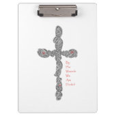 Pierced Cross - Isaiah 53:5 Klembord (Voorkant)
