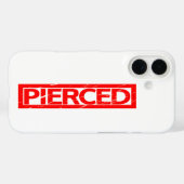 Pierced Stamp Case-Mate iPhone Case (Achterkant (horizontaal))