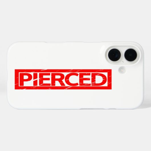 Pierced Stamp Case-Mate iPhone Case (Achterkant (horizontaal))