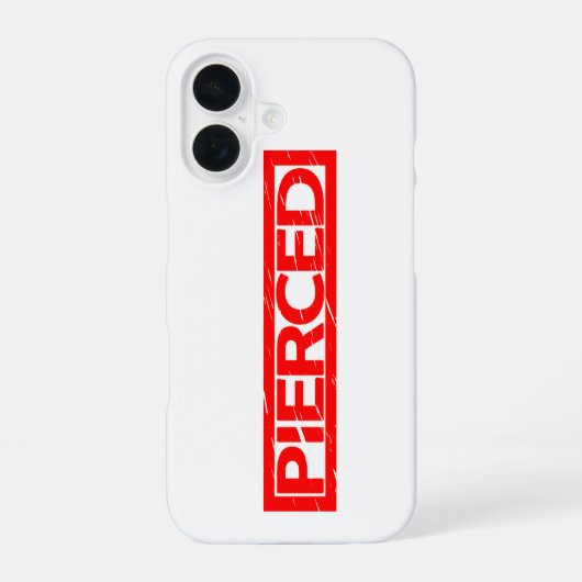 Pierced Stamp iPhone 16 Hoesje (Achterkant)
