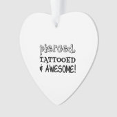 Pierced tatoeage en Geweldige Ornament (voorkant)