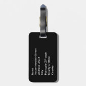 Pierced, van Brian Benson Bagagelabel (Achterkant verticaal)