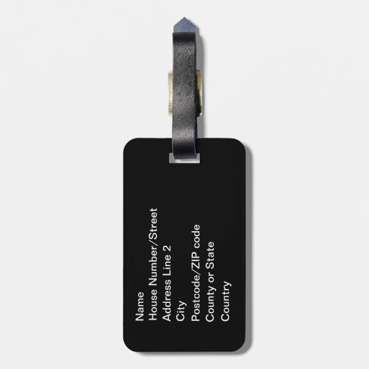 Pierced, van Brian Benson Bagagelabel (Achterkant verticaal)