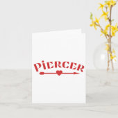Piercer Arrow Heart Professionele Piercing Winkel  Kaart (Gele Bloem)