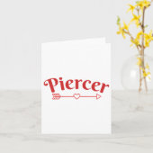 Piercer Arrow Heart Professionele Piercing Winkel Kaart (Gele Bloem)