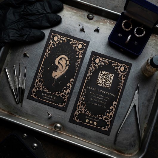 Piercing Artiest  | Oor Piercing Studio Visitekaartje