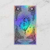 Piercing Artist | Holographic Body Piercing Studio Visitekaartje (Voorkant)