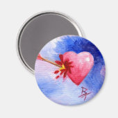 Piercing hart aceo magneet (Voorkant / Achterkant)