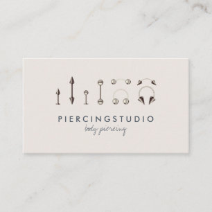 Piercing Jewelry Studio Navy Ivory Visitekaartje