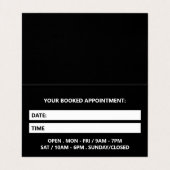 Piercing salon Afspraak Visitekaartje (Binnenkant ongevouwen)