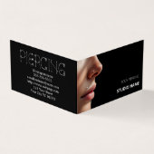 Piercing salon Afspraak Visitekaartje (Buitenkant)