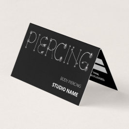 Piercing salon Afspraak Visitekaartje
