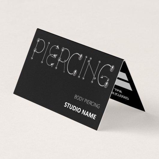 Piercing salon Afspraak Visitekaartje (Voorkant)