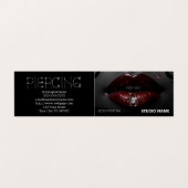 Piercing salon Afspraak Visitekaartje (Buitenkant ongevouwen)