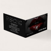 Piercing salon Afspraak Visitekaartje (Buitenkant)