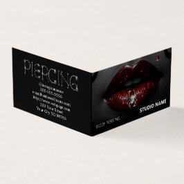 Piercing salon Afspraak Visitekaartje