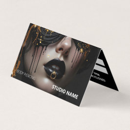 Piercing salon Afspraak Visitekaartje