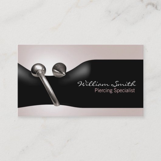 Piercing specialist Business card Visitekaartje (Voorkant)