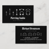 Piercing Specialist Modern Visitekaartje (Voorkant / Achterkant)