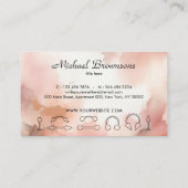 Piercing Specialist Waterverf Rosegold Visitekaartje (Achterkant)