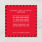 Piercing Studio Tattoo Piercing specialist Vierkante Visitekaartje (Achterkant)