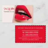 Piercing Studio Tattoo Piercing specialist Visitekaartje (Voorkant / Achterkant)