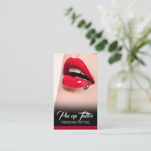 Piercing Studio Tattoo Piercing specialist Visitekaartje (Staand voorkant)