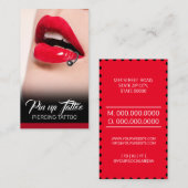 Piercing Studio Tattoo Piercing specialist Visitekaartje (Voorkant / Achterkant)