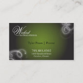 Piercings Visitekaartje Elegant Flourish Glow (Achterkant)