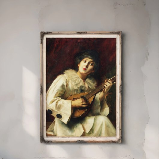 Pierette die de Lute speelt, Poster