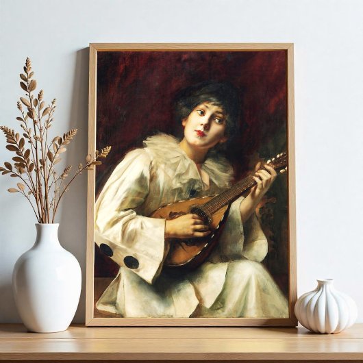 Pierette die de Lute speelt, Poster
