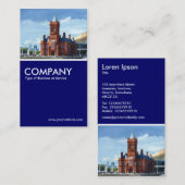 Pierhead Building, Cardiff Bay - Deep Navy Blue Visitekaartje (Voorkant / Achterkant)