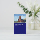 Pierhead Building, Cardiff Bay - Deep Navy Blue Visitekaartje (Staand voorkant)