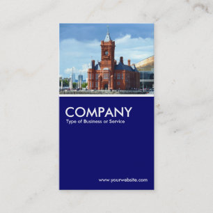 Pierhead Building, Cardiff Bay - Deep Navy Blue Visitekaartje