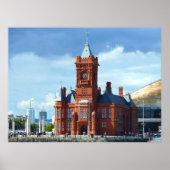 Pierhead Building, Cardiff, Wales, UK Poster (Voorkant)