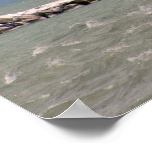 Pierhead Lighthouse, Kenosha, Wisconsin Poster (Hoek)