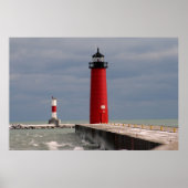 Pierhead Lighthouse, Kenosha, Wisconsin Poster (Voorkant)