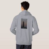 Pierhead op een koude winterochtend hoodie (Achterkant volledig)