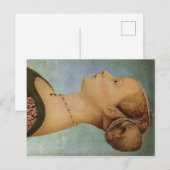 Piero del Pollaiuolo, portret van een jonge vrouw Briefkaart (Voorkant / Achterkant)