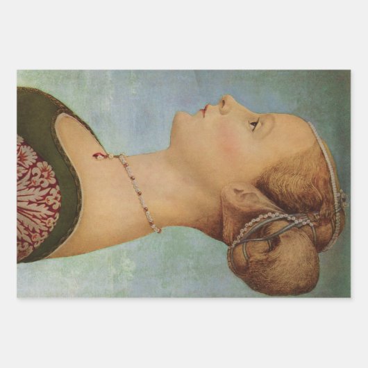 Piero del Pollaiuolo, portret van een jonge vrouw Inpakpapier Vel (Voorkant 2)