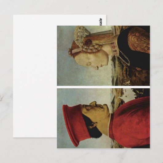 Piero della Francesca Battista Sforza Federico da. Briefkaart (Voorkant / Achterkant)