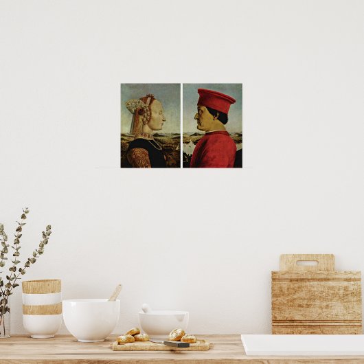 Piero della Francesca - Diptych Poster (Keuken)