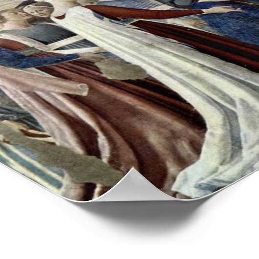 Piero della Francesca - Koningin van Sheba Poster (Hoek)