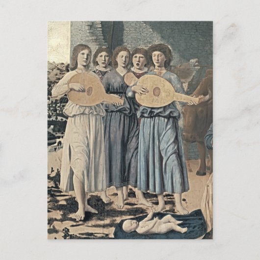 Piero della Francesca- Nativiteit (bijzonderheden) Briefkaart (Voorkant)